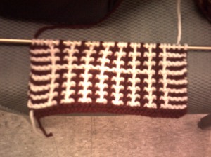 Clue 4 - Tweed Stitch (Knit!)